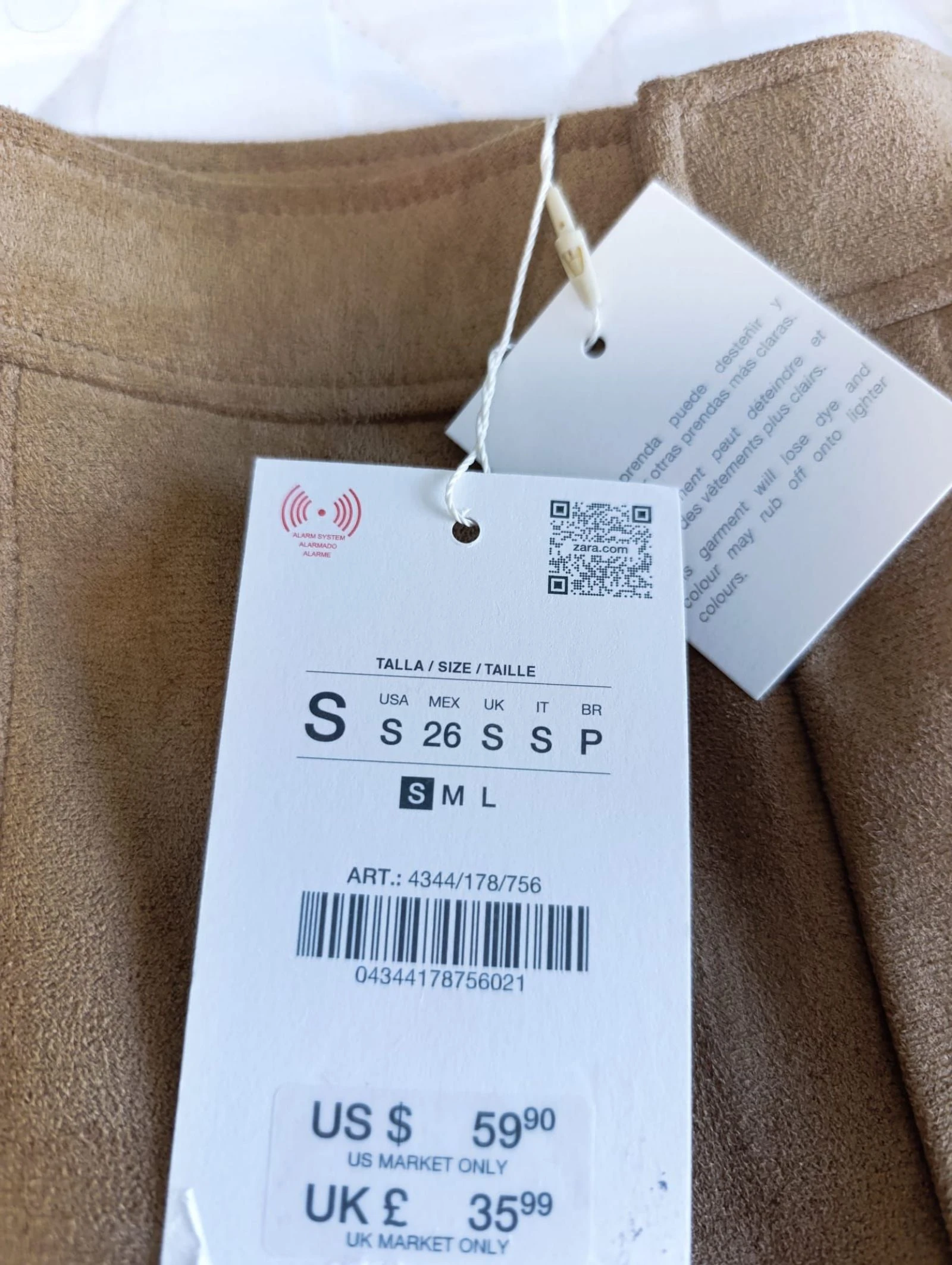 Bermudas largas Zara efeito couro tamanho P – photo 2